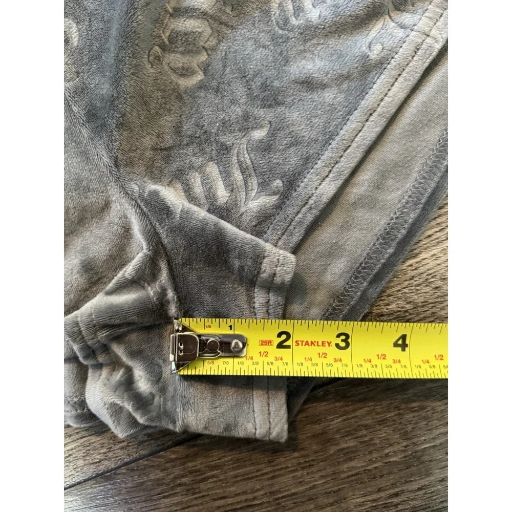 Juicy Couture Shorts Womens Large‎ Gray Sleep Velour - Picture 2 of 7